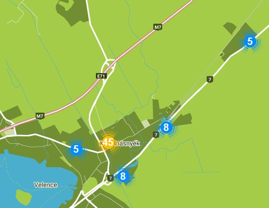 Kápolnásnyék térkép